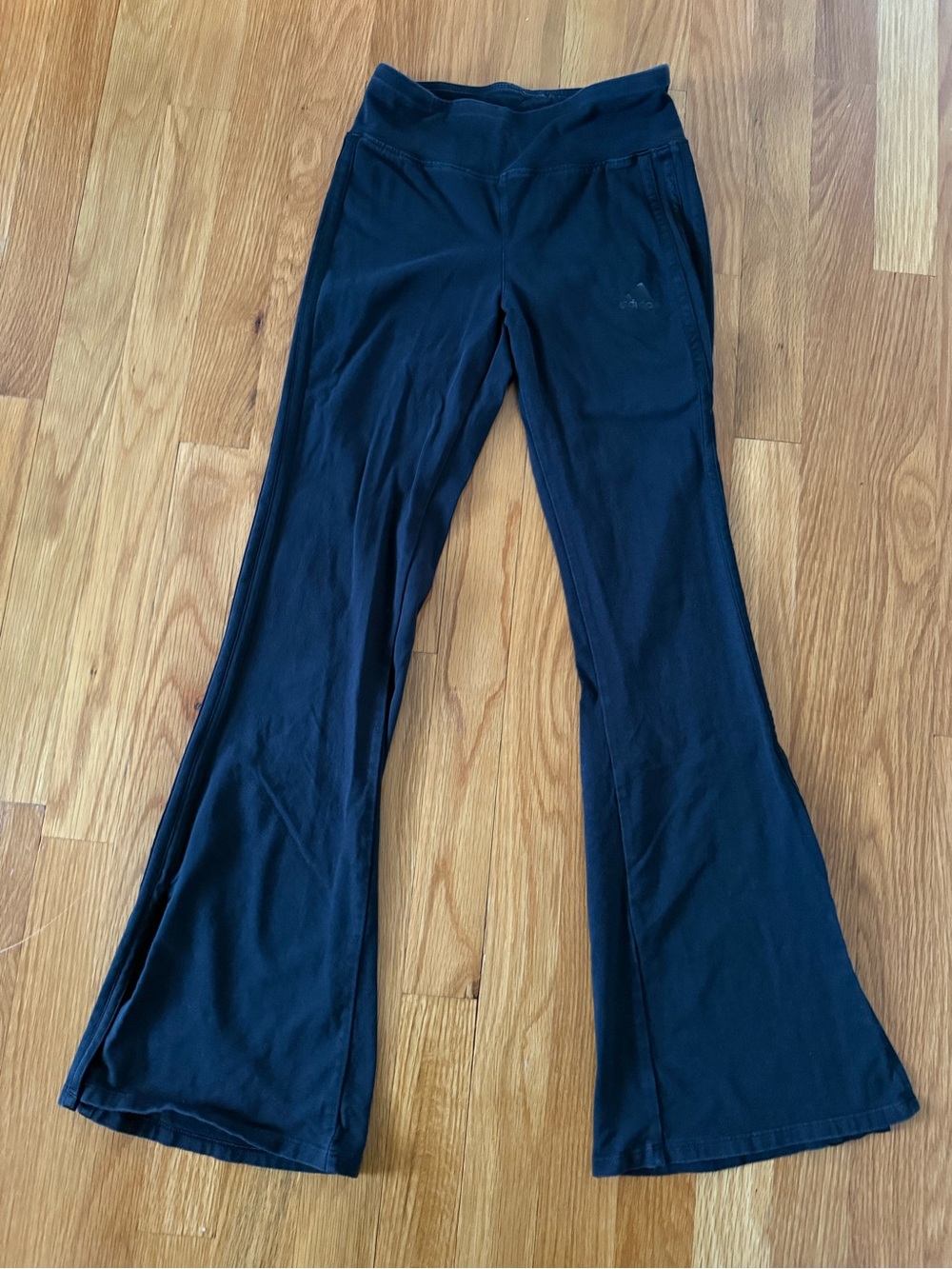adidas Black Girls' Flare Sweatpants